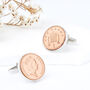 30th Birthday 1995 Penny Coin Cufflinks, thumbnail 1 of 10