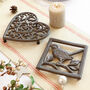Traditional Cast Iron Trivet Gift, thumbnail 1 of 7