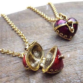 Heart Amulet Locket Pendant, 2 of 3
