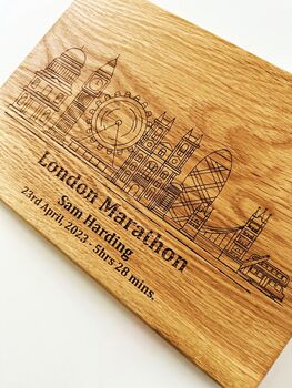 Personalised London City Skyline Cutting Board, 3 of 5