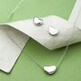 Bean Sterling Silver Studs, thumbnail 2 of 7