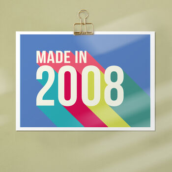 Personalised 18th Birthday Year Print, 5 of 6