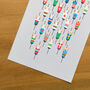 Bicycle Wall Art, Peloton Bike Poster, Cycling Dad Gift, thumbnail 4 of 8