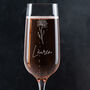 Personalised Birth Flower Champagne Flutes, thumbnail 1 of 6