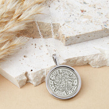 90th Birthday 1934 Sixpence Coin Necklace, 3 of 12
