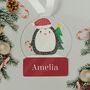 Personalised Penguin Acrylic Tree Decoration, thumbnail 4 of 4