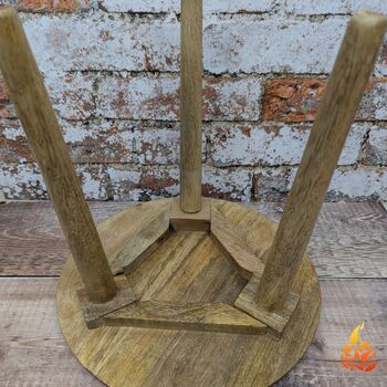 Wooden Gift For Mum,Tripod Table Featuring Celtic Tree Of Life, 8 of 10