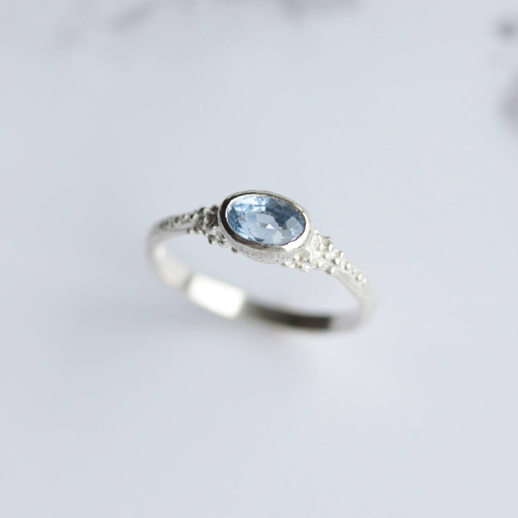 sapphire elder forest ring by astrid and rose | notonthehighstreet.com