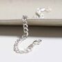 Sterling Silver Hammered Cuban Bracelet, thumbnail 4 of 7