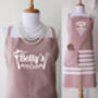 Personalised Cotton Apron, Tea Towels, Christmas Gift For Her, thumbnail 3 of 11