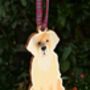 Golden Retriever Hanging Wooden Christmas Decoration, thumbnail 5 of 5