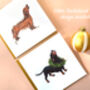 Dachshund 'Happy Howlidays' Illustrated Christmas Card, thumbnail 6 of 6