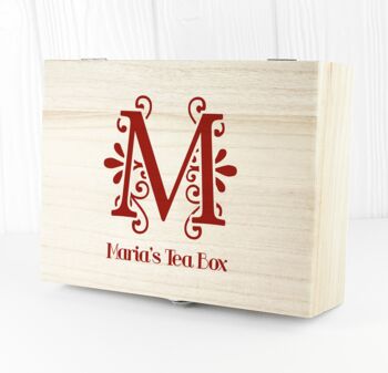 Monogrammed Tea Box, 5 of 6