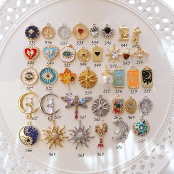Design Your Own Lovey Dovey Classic Nine Charm Necklace, 8 of 10