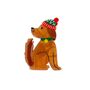 Dog In Christmas Hat Claw Clip, thumbnail 1 of 2