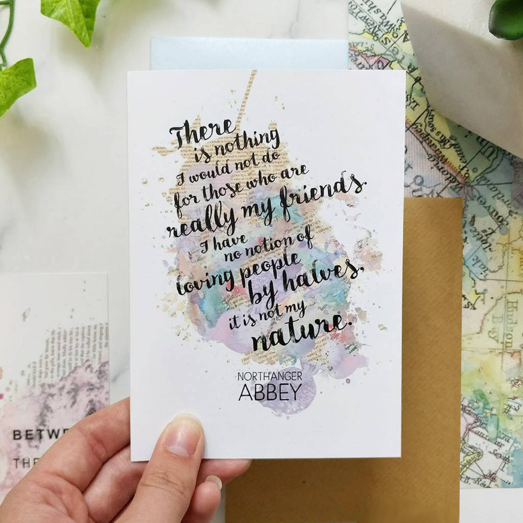 'Nothing I Would Not Do' Thinking Of You Card By Bookishly