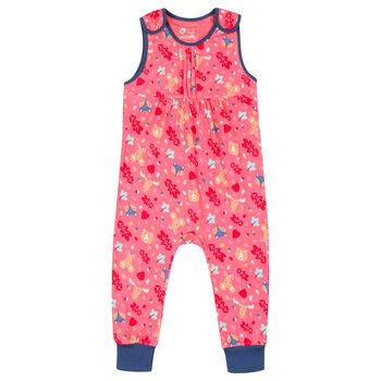 Pink Forest Fairytale Dungarees For Baby Girl, 2 of 4