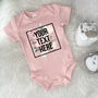 Personalised Roses Babygrow. Your Text Here, thumbnail 1 of 2