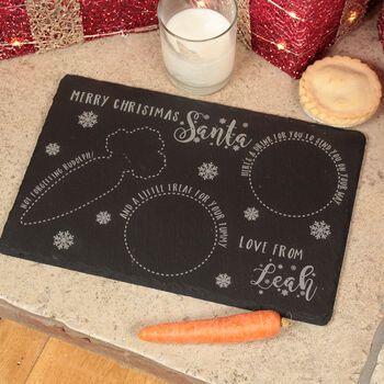 Personalised Slate Christmas Eve Treat Board, 2 of 4