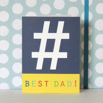 Mini Hashtag Best Dad Card, 3 of 7