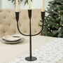 Forged Iron Trident Table Candlestick, thumbnail 5 of 7