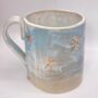 Handmade Pottery Light Blue Starry Mug, thumbnail 3 of 8