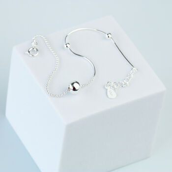 Sterling Silver Ball Detail Bracelet, 2 of 5