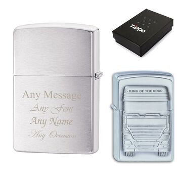 Personalised Zippo Lighter With Any Message, 2 of 4