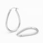 Sterling Silver Teardrop Hoop Earrings – 28mm, thumbnail 5 of 6
