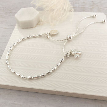 Seed Slider Bracelet With Silver Honey Bee, 3 of 6