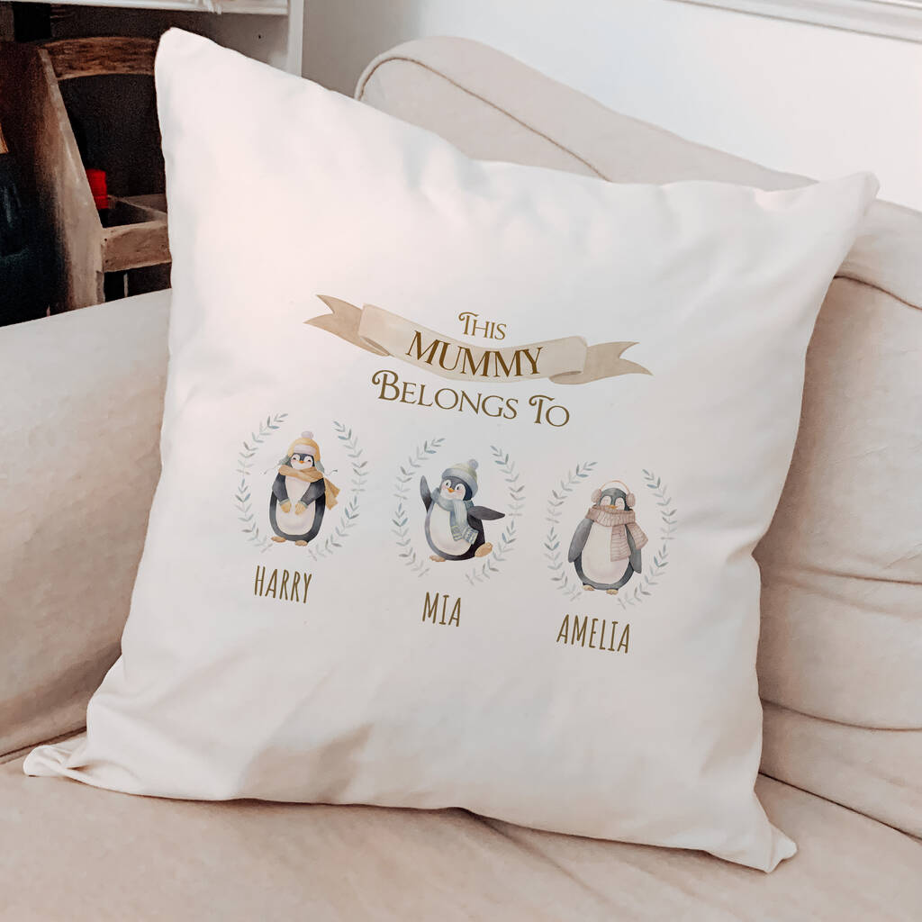 Personalised Mum Cushion With Names, 1 of 7