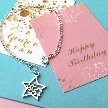 Sterling Silver You Are A Star Bracelet, 7 of 12