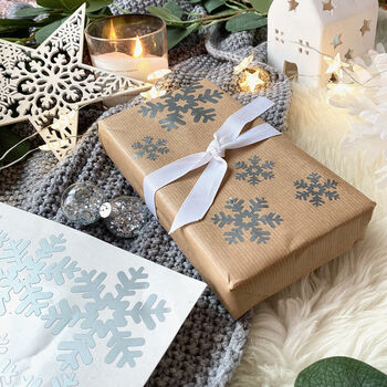 Snowflake Christmas Gift Stickers, 3 of 7