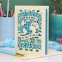 Personalised Papercut Best Teacher In The World Card, thumbnail 2 of 7