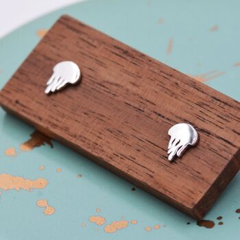 Cute Jellyfish Stud Earrings In Sterling Silver, 6 of 11
