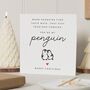 Personalised Penguin Christmas Card For Boyfriend, thumbnail 1 of 7