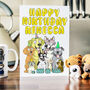 Personalised Balloons Dog Birthday Card, thumbnail 4 of 7