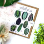 Calathea Plant Leaf Card, thumbnail 2 of 9