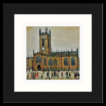 Framed 'Manchester Cathedral' Print. Lowry Style, 2 of 4