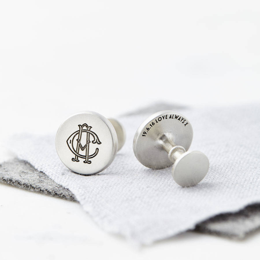 Personalised Solid Silver Entwined Monogram Cufflinks, 1 of 7