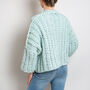 Chunky Cardigan Easy Crochet Kit, thumbnail 2 of 10