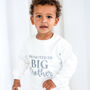 Aw Promoted To Big Brother Embroidered Sweatshirt Jumper, thumbnail 2 of 5