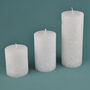 G Decor Adeline White Pearl Textured Pillar Candle, thumbnail 5 of 5