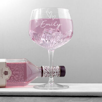 Personalised Crystal Icon Gin Goblet, 6 of 6