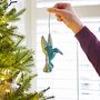 Beaded Kingfisher Christmas Decoration, thumbnail 3 of 7