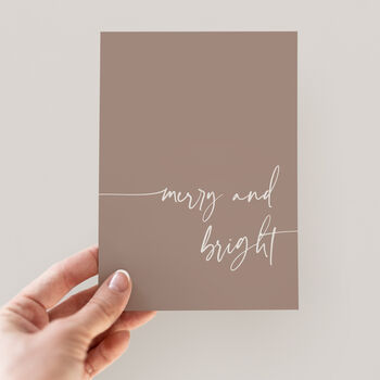 Merry And Bright Modern Christmas Cards, 6 of 6