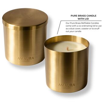 Personalised Refillable Oud And Geranium Luxury Candle, 9 of 12