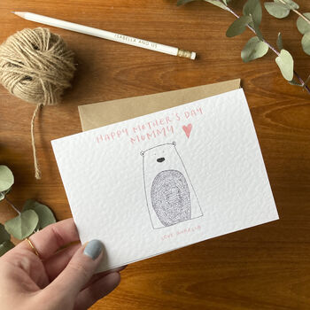 Happy Mother's Day Mummy Bear Personalised Card, 3 of 4
