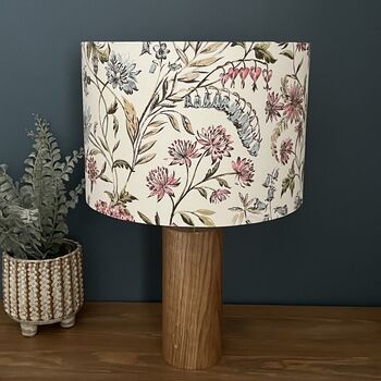 Whinfell Blush Pink Floral Drum Lampshades, 8 of 9