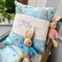 Peter Rabbit© Name And Date Cushion, thumbnail 2 of 8